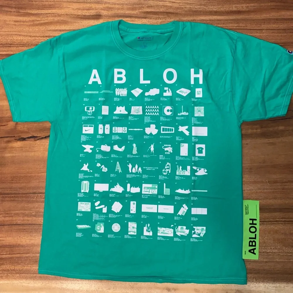 100% AUTHENTIC LIMITED EDITION VIRGIL ABLOH x CHAMPION x ICA – "COLLECTION TEE" - Picture 6 of 8